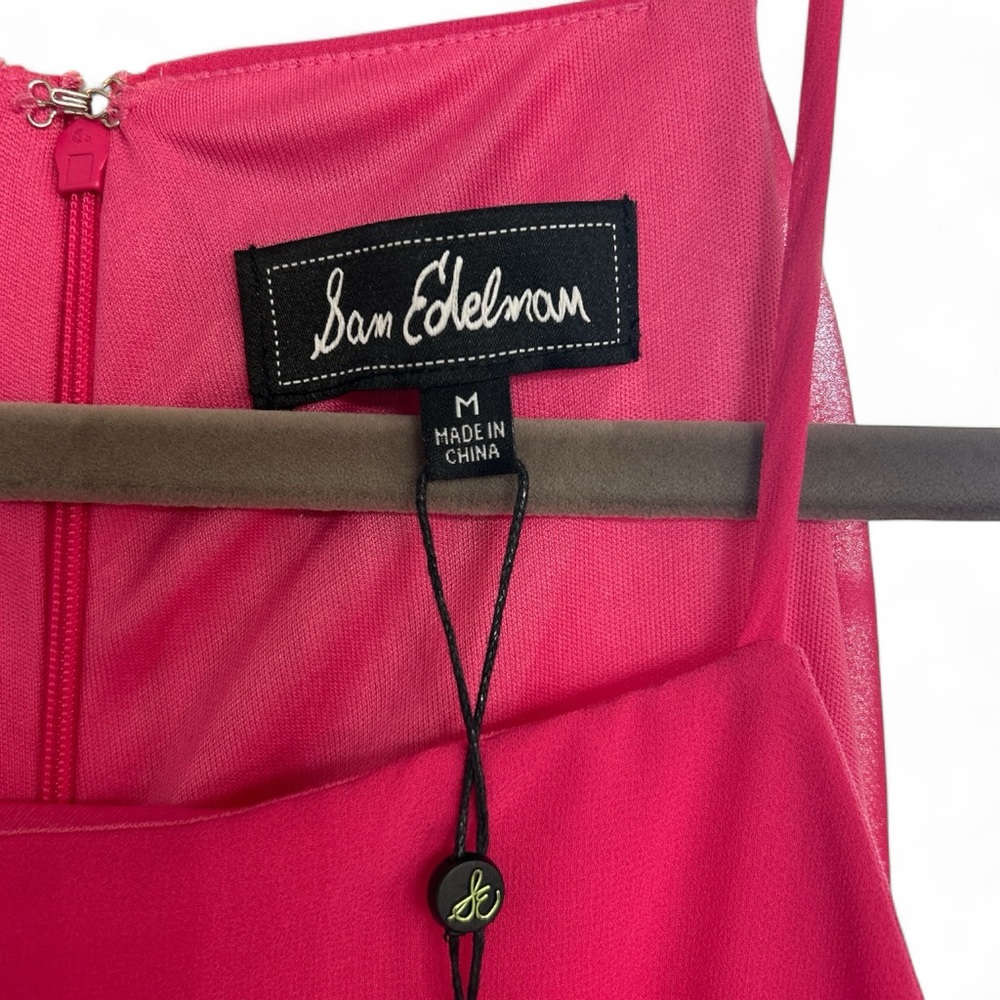 Sam Edelman Women’s Fuchsia Midi Dress.  NWT - Picture 2 of 6